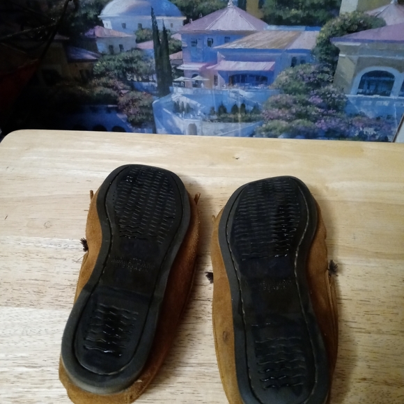 Minnetonka Thunderbird Moccasins Suede 🥿Beaded,Size 8,A Fabulous Vintage Gift. - Picture 2 of 15